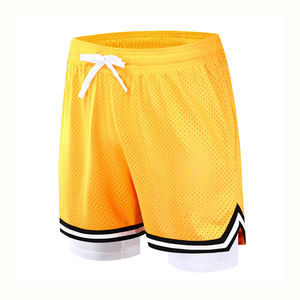 Shorts de basket-ball pour hommes personnalisés, style streetwear, légers, respirants, anti-transpiration, en mesh - Product Image 3