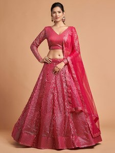 Ensemble jupe et haut court en mousseline brodée de fil rose, coupe trapèze, col en V, pour soirée, polyester/coton - Product Image 4