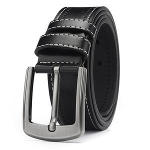 Ceintures en cuir pour hommes en peau de vache, vintage, écologiques, avec boucle à ardillon - Direct usine - Product Image 4