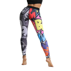 Reasonable PriceWomen's Custom High Waist Push up Leggings Seamless Casual Style print colorful Women Sublimation Leggings - Product Image 3