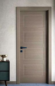 Porte de chambre en bois plaqué PVC, style moderne minimaliste, en MDF, isolation phonique, écologique, personnalisable, pour appartement et hôtel - Product Image 3