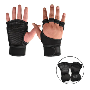 Gants de fitness unisexes antidérapants à demi-doigts en polyester de haute qualité avec support de poignet Geo Brothers Company – Nouveauté 0,5 kg - Product Image 1