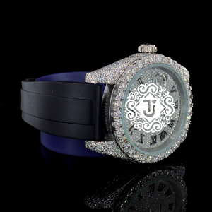 Reloj ETA de Fabricación India con Movimiento Mecánico de Lujo y Pantalla Analógica VVS Moissanite, Correa de Acero Inoxidable de 20 mm, Mejor Precio - Product Image 4