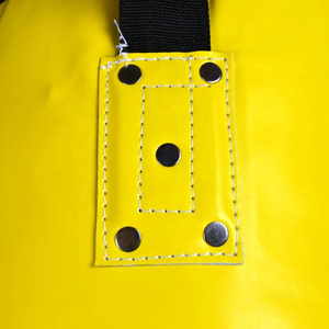 Brave Yellow Heavy <b>Punching</b> <b>Bags</b> Leather Durable Cotton Filled Zipper Closure Adult Use Adjustable Height Eco-Friendly - Product Image 5