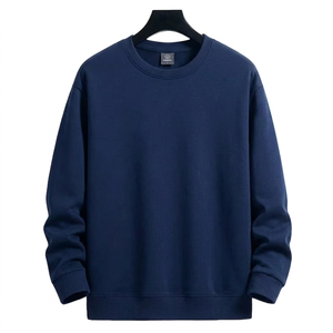 Wholesale Custom Unisex Hoodie Long Sleeve T Shirt Knitted Regular Fit Casual Spring Autumn Solid Color OEM - Product Image 1