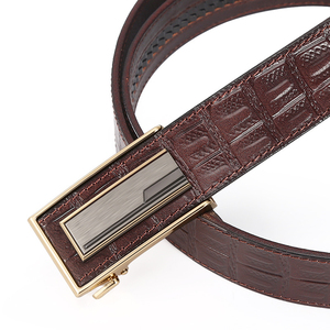 Ceinture décontractée en cuir pleine fleur de vache, design personnalisé, boucle en acier sur mesure, motif écossais, robuste, écologique, fabrication usine - Product Image 3