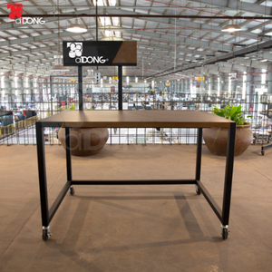 Table de promotion moderne pour supermarché, présentoir en métal et bois, usine OEM Vietnam ADONG A74 - Product Image 2