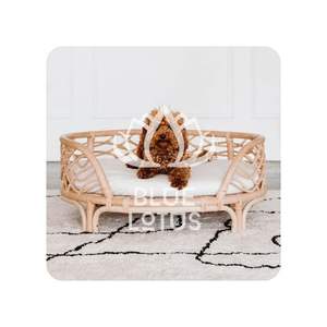 OFERTA Cama para Mascotas de Ratán Blue Lotus 2025, Material Orgánico, Cesta Ultra Confortable - Product Image 1