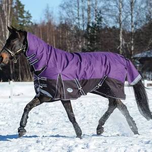 Couverture d'hivernage pour cheval, Ripstop 600D/1680D, polycoton, imperméable, rembourrée de plumes, luxe, personnalisable - Product Image 1