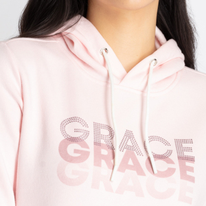 Women's <b>Orange</b> Hooded <b>Fleece</b> Sweatshirt Solid Breathable Eco-Friendly Quick Dry Full Sleeve Casual Knitted Cotton Pullover Front - Product Image 6