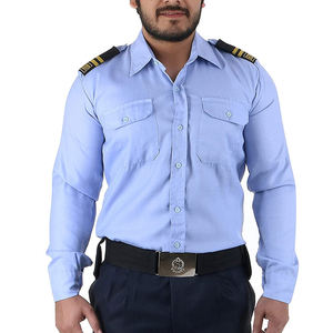Camisa de guardia de seguridad con logotipo en el pantalón, 100% poliéster, forro ligero, uniforme de verano para hombre en venta a bajo precio. - Product Image 2