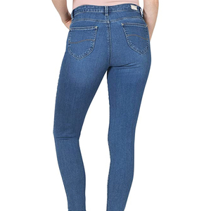 Precio al por Mayor, Nuevos Jeans de Mezclilla para Mujer, de Cintura Alta, Rectos, Transpirables, de Alta Calidad, en Color Sólido, Tallas Grandes, en Venta - Product Image 6