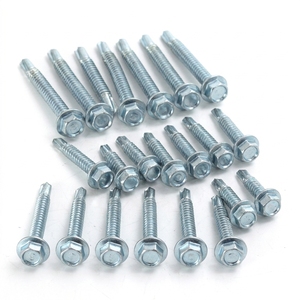 Tornillos Autoperforantes de Cabeza Hexagonal de Acero al Carbono Premium (Métrico/Pulgadas) con Recubrimiento de Zinc Clase 8, Resistentes a la Corrosión y de Alta Resistencia - Product Image 1