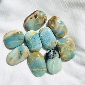 Pierre de palmier en calcite bleue naturelle des Caraïbes en gros, pierres de guérison en cristal pour la décoration - Product Image 4