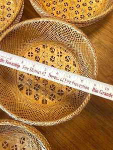 Paniers gigognes en bambou et rotin tressés à la main de haute qualité avec base en plateau – Vente en gros, Fournisseur d'usine OEM - Product Image 3