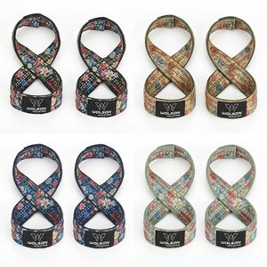 Correa de Entrenamiento Profesional de Algodón de 8 Dedos, Alta Elasticidad, Ajustable, Costuras Reforzadas para Gimnasio, Levantamiento de Pesas, Fisicoculturismo - Product Image 4