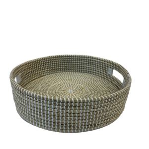 ถาดหญ้าทะเลหรูหรา 1 ใบ พร้อมเชือก PP ตะกร้าเก็บของอเนกประสงค์ เป็นมิตรกับสิ่งแวดล้อม ความคลาดเคลื่อนของขนาด <1 ซม. ความคลาดเคลื่อนของน้ำหนัก <5% - Product Image 1