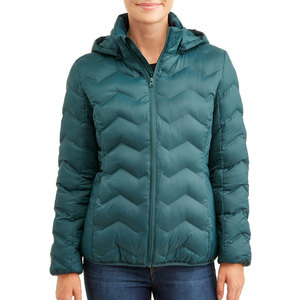 Veste d'hiver matelassée pour femme avec logo personnalisé, légère, chaude, à capuche, isolée en duvet, fabricant en gros - Product Image 1