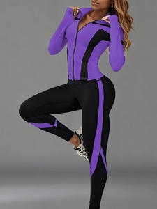 Ensemble de vêtements de sport pour femmes Atlaset, trois pièces, leggings taille haute, soutien-gorge de sport, veste, emballage personnalisé, OEM, ODM, vente en gros - Product Image 4