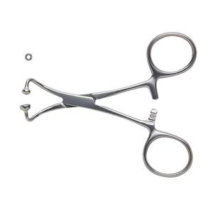 Pinza para toallas Backhaus de 13 cm, instrumento quirúrgico de acero inoxidable con articulación de bola y encaje para una fijación segura de la pañoles quirúrgicos - Product Image 3