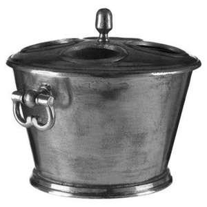 Seau à glace classique en argent plaqué avec deux poignées, refroidisseur à champagne et vin en acier inoxydable pour la maison, le bar, l'hôtel et le restaurant - Product Image 2