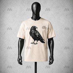 Custom <b>Men's</b> O-Neck Short Sleeve T-Shirt with Minimalist <b>Animal</b> Graphic Digital Print 100% Cotton Spandex Blend Streetwear Style - Product Image 1