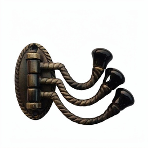 ตะขอแขวนผนังโลหะทองเหลืองชุบทองทำมือ สำหรับแขวนเสื้อผ้า หมวก กระเป๋า ใช้งานได้หลากหลาย แข็งแรง ทนทาน - Product Image 1