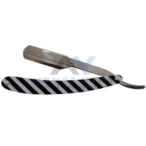 Manual Single Blade Stainless Steel Swing Lock Style Barber <b>Razor</b> Exposed Blade Straight Edge Shavette for <b>Mens</b> Grooming Profess - Product Image 1
