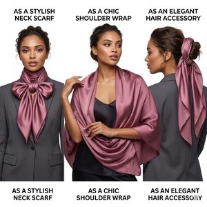 Châle long bleu ciel, doux et léger pour femme, hijab aérien et accessoire de mode décontracté rafraîchissant - Product Image 4