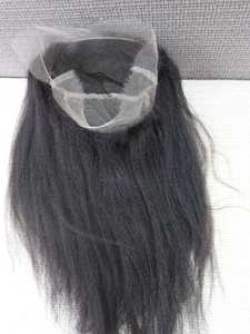Mèches de cheveux vierges bruts vietnamiens non traités, texture Yaki raide et crépue, et frontals en dentelle Swiss Film HD 2x6 3x7 5x5 6x6 8x8 7x7 13x6 - Product Image 2