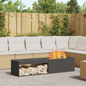 Brasero de Acero Negro 62.99 X 17.72 X 13.78 Pulgadas - Product Image 1