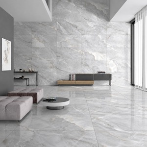 Carreaux de porcelaine gris Colasseo 600x1200mm 8mm finition polie, antidérapants, de qualité supérieure, pour sols et murs, intérieur moderne, appartement, villa - Product Image 1