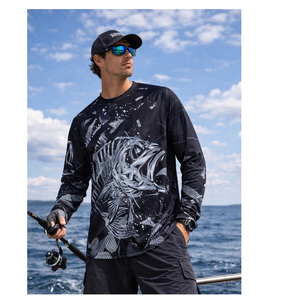 Custom Sublimated Fishing Jersey With <b>Face</b> Mask Quick Drying 4 Way Stretch Moisture Wicking Elite Team Tournament Fishing - Product Image 3
