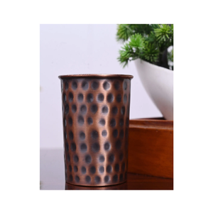 Verre à boire élégant en cuivre, fait main, récipient traditionnel pour le bien-être, vaisselle élégante pour la cuisine, articles métalliques durables - Product Image 1