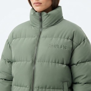 Chaqueta Acolchada de Moda para Mujer, Corte Regular, Cuello Alto, Cierre Completo, Abrigo de Invierno Acolchado, Proveedor de Ropa Exterior de Diseño Personalizado - Product Image 2