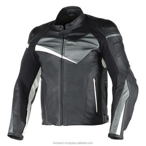 Kivotech Motorcycle Men's Best Quality Genuine Leather Padded Motorbike Racing <b>Jackets</b> - Product Image 2