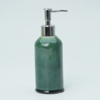 Distributeur de savon cylindrique en céramique, accessoire de salle de bain pour la maison et l'hôtel