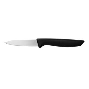 Couteaux de cuisine noirs avec manche argenté, lame pointue, triple rivet et tranchant conique pour la préparation quotidienne des aliments - Product Image 1
