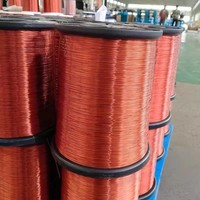 Alambre de Cobre Esmaltado Sin Oxígeno AWG 0.35mm/0.0138 pulgadas Clase F 155C con Recubrimiento de Esmalte Uniforme para Electrodomésticos