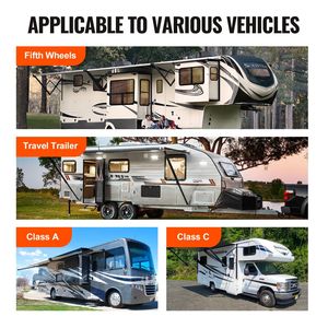 Piedini di Livellamento per Camper da 9 Pollici, Stabilizzatori a Montaggio Permanente, Capacità 5000 Libbre, Piedi di Appoggio in Gomma per Caravan e Camper - Product Image 4