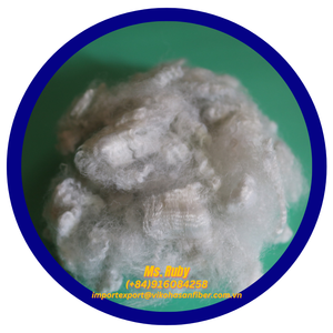 ใยไฟเบอร์ 7D HD สีขาว รีไซเคิล วิโกฮาซาน PSF แบบไม่เคลือบซิลิโคน สำหรับทำผ้านวม หมอน หมอนอิง ของเล่น ยัดไส้ คอนกรีตกลวงต่ำ - Product Image 5