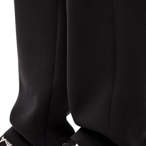 Pantalon de survêtement en molleton noir pour homme, coupe ample, jambe large, décontracté, taille à cordon, logo personnalisé, streetwear, OEM - Product Image 6