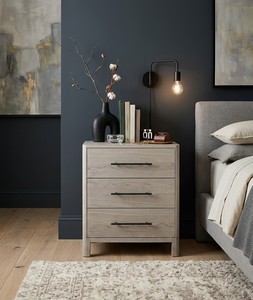 Contemporary High-End Design Sophisticated Gray Oak Chest of Drawers - 3-Drawer Storage Cabinet - Product Image 1