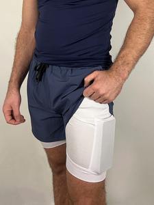 Pantalones Cortos Deportivos 2 en 1 para Hombre, al por Mayor, Personalizados, de Alta Calidad, Compresivos, para Gimnasio, Running y Fitness - Product Image 3