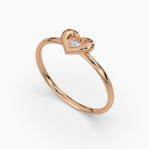 แหวนเพชรทรงบริลเลียนต์เคลือบทอง 14K ได้รับการรับรองจาก IGI เพชรเพาะเลี้ยงสำหรับงานหมั้น งานครบรอบแต่งงาน หรืองานแต่งงานสุดหรู - Product Image 4