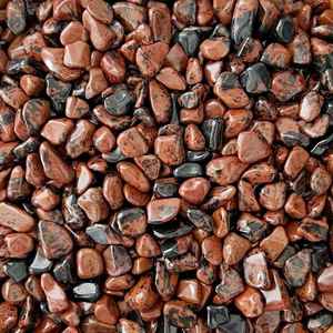 Pierres d'obsidienne acajou naturelle en vrac, polies, rouges et noires, pierres précieuses de guérison, respectueuses de l'environnement pour la fabrication de bijoux - Product Image 5