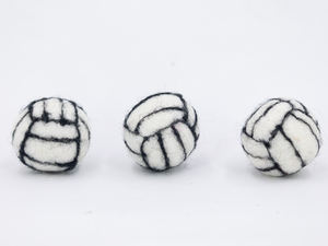 Pelota de Voleibol de Fieltro de Lana a Granel, Hecha a Mano, Negra y Blanca, Educativa, para Niños, Juguete Ético de Comercio Justo, Venta al por Mayor - Product Image 5