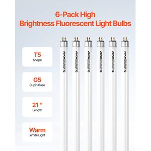 8X13W T5 lampadine a tubo fluorescente da 21 pollici 3000K bianco caldo Bi-Pin Base G5 risparmio energetico - Product Image 2