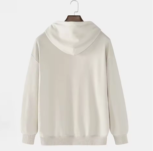 เสื้อฮู้ดดี้ผ้าฟลีซคุณภาพสูง 100% ผ้าฝ้าย สำหรับผู้ชาย สีพื้น ระบายอากาศได้ดี เป็นมิตรกับสิ่งแวดล้อม พิมพ์ลายดิจิทัล - Product Image 4