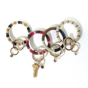 Llavero con cuentas de lujo hecho a mano, llavero bordado multicolor, nuevo diseño, bolsa USB, decoración de bicicleta, boda de Pascua de lujo a la moda - Product Image 1